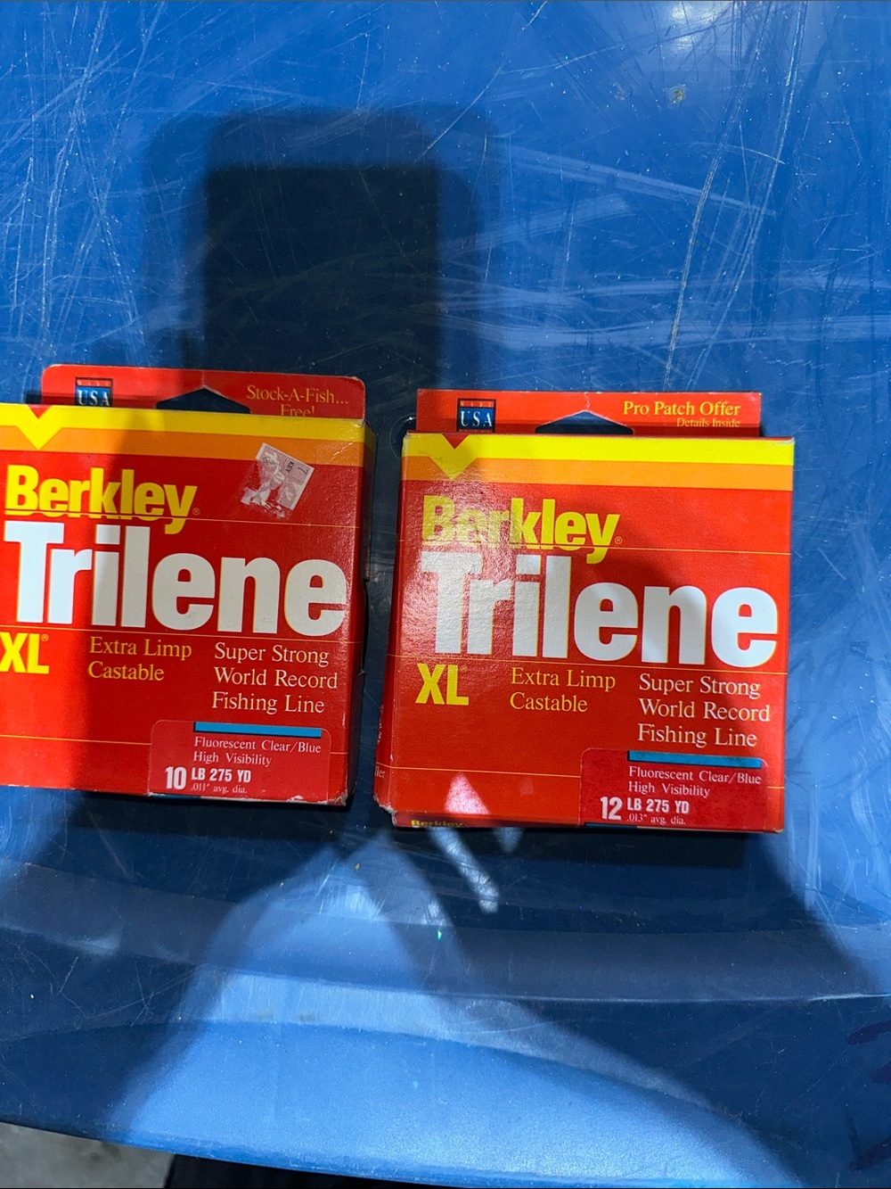 Vintage Trilene 10-lb. and 12-lb. Super Strong Fishing Line